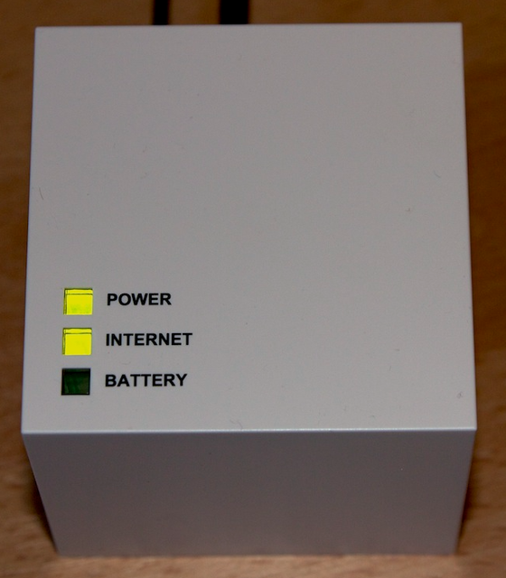 Der eq3-Cube, der die Thermostate mit der Smart-Home-Zentrale verbindet
